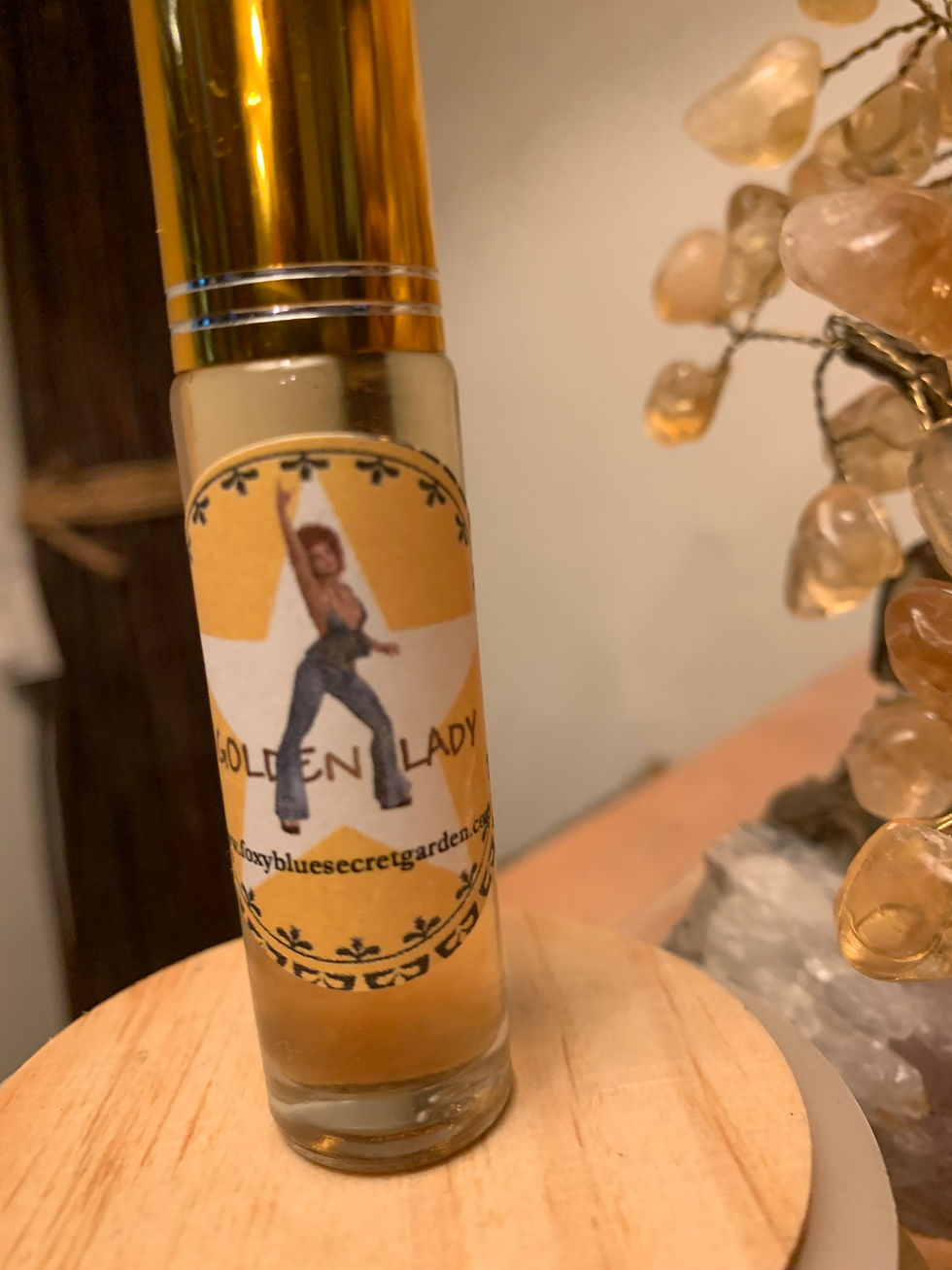 Miniatura: Golden Lady  Intriguing 70s Inspired Fragrance Oil 10ml Glass Bottle