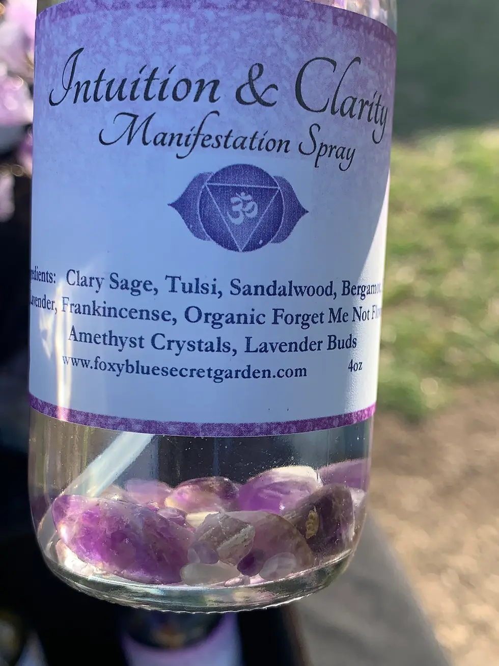 Miniatura: Beautiful Intuition  Manifestation Spray With Natural Amethyst Crystals and flow