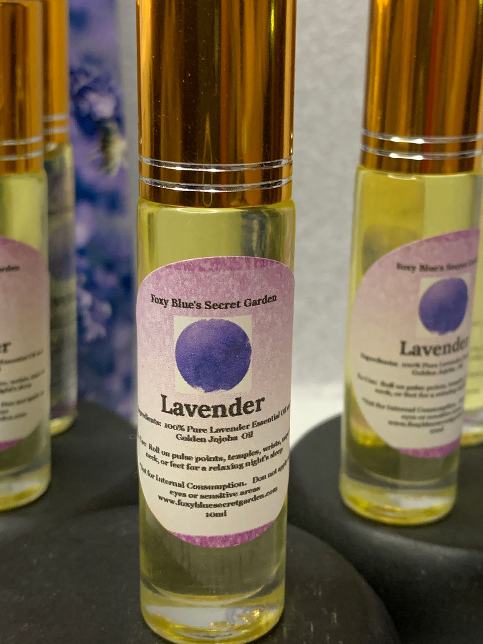 Thumbnail: Lavender Natural Essential Oil Roll On- For Sleep, Relaxation, And Stress 10 ml.