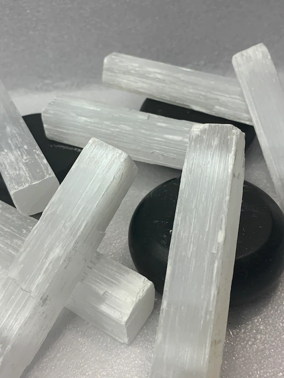 Natural Selenite Crystal Wands 4 Inches