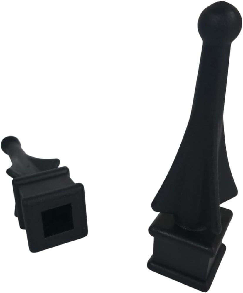 Decorative Finials, Polypropylene (Plastic) -1/2" to 3/4" - Multiple Styles