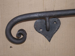 main courante avec support coeur