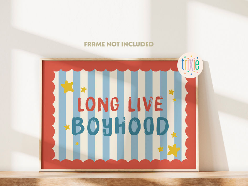 Thumbnail: Set of 5, boys bedroom gallery wall prints