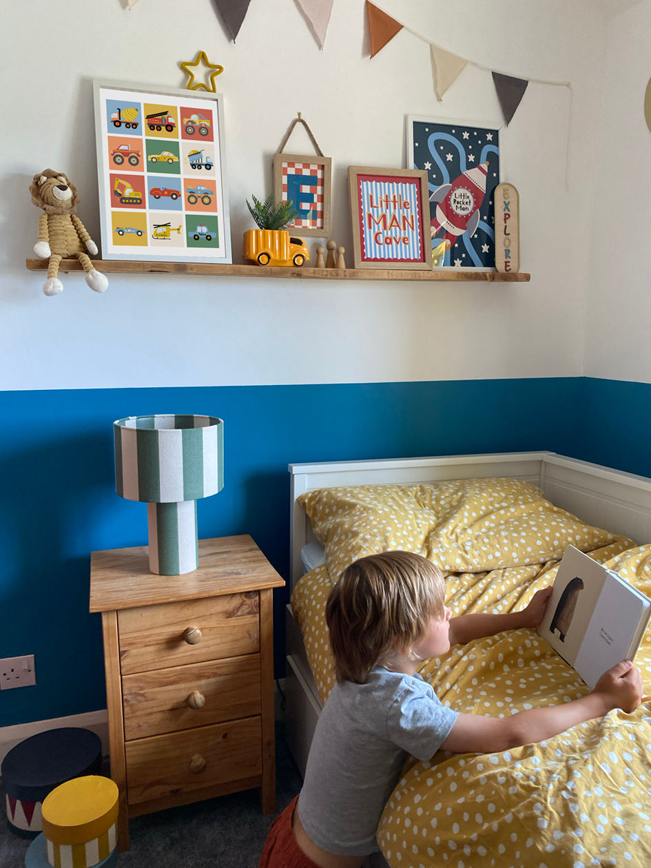 Thumbnail: Boys bedroom cars vehicle print