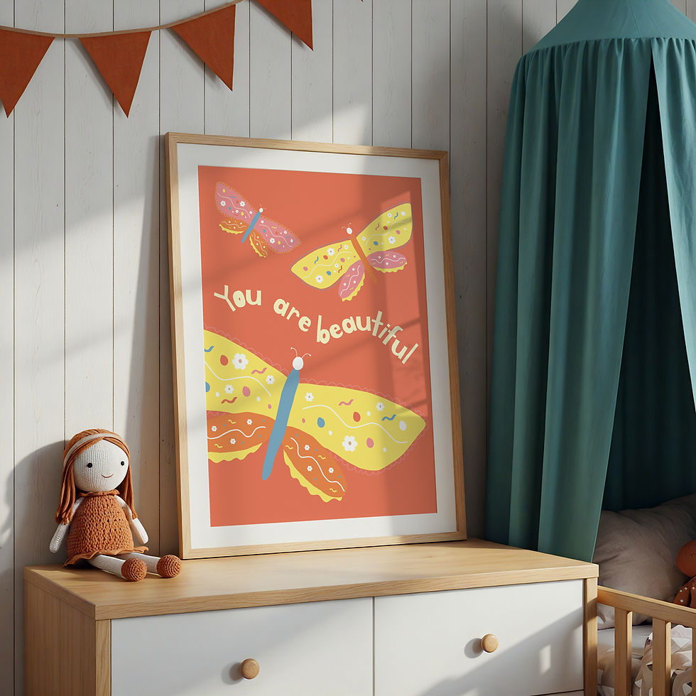 Thumbnail: 'You are beautiful' print
