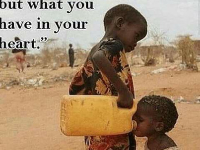 "Giving from the Heart, Is More Valuable than Silver or Gold"