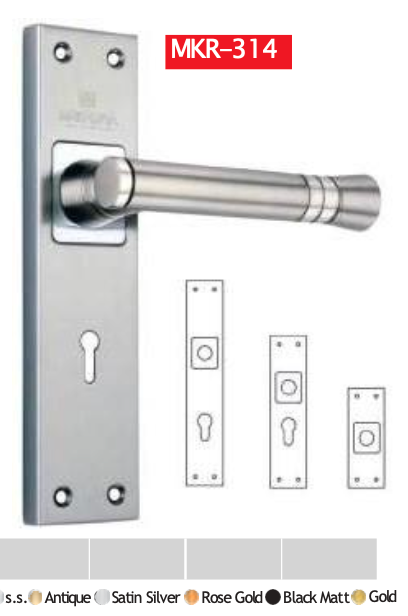Alpysy round mortise door lock