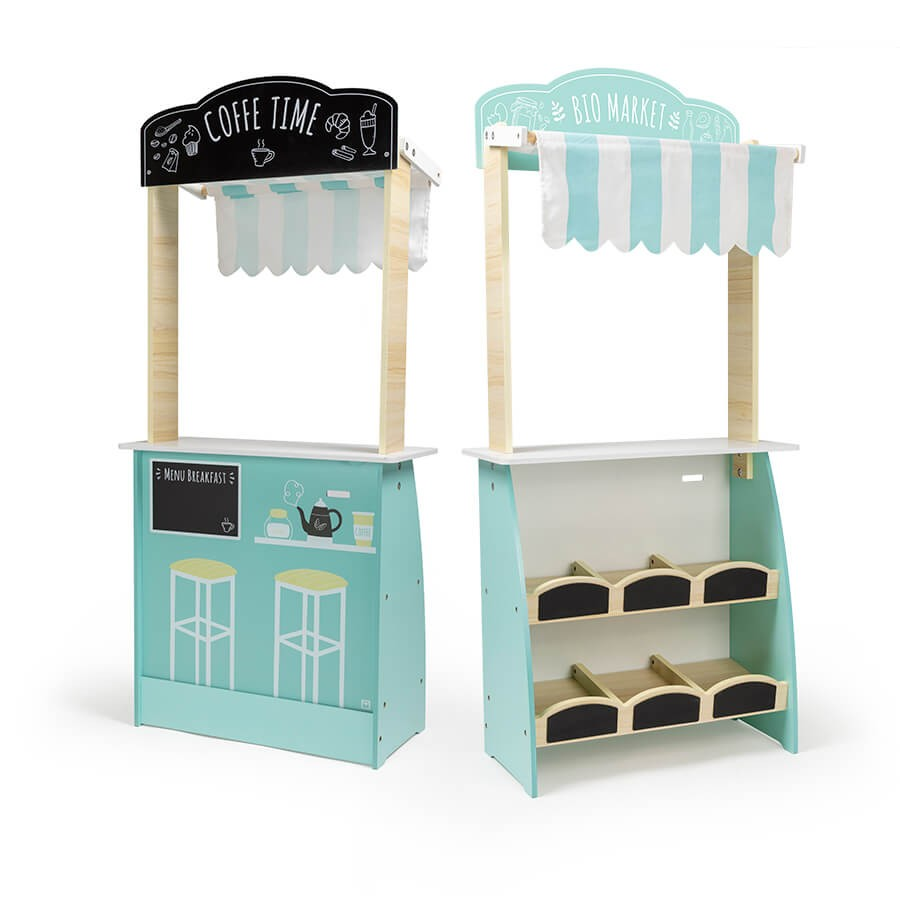 Miniatura: Mercadito de madera y salón para tomar el café - HAPE