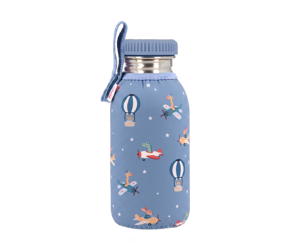 Botella Acero 500ml Funda Neopreno Planes