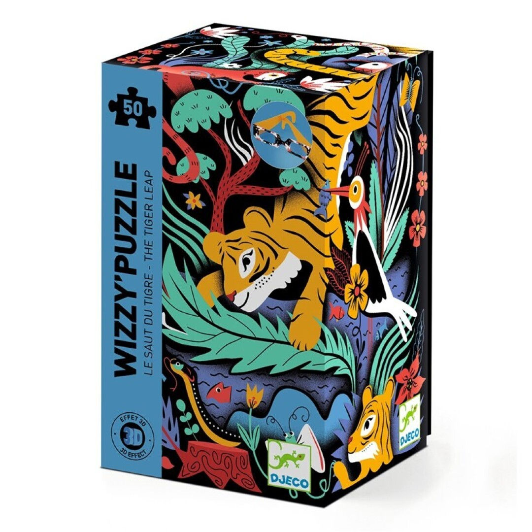 Wizzy Puzzle El Salto del Tigre 50 piezas - Djeco