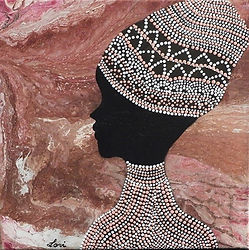 lovart,tableau,canvas,toile,peinture,paint,acrylique,acrylic,rose,pointillisme,pointillism