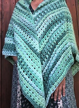 châle,crochet,vert,blanc,camieu,diy,art,mode