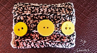 porte-monnaie,pochette,boutons,crochet,art,diy,blanc,noir,jaune,satin,bleu
