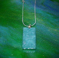 pendentif,résine,chaine,argent,turquoise,jewel,art