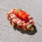 Strawberry Matcha Croffle