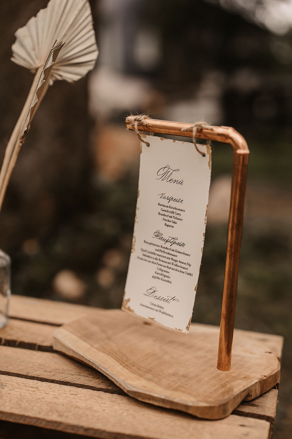 Menükartenständer Verleih Deko Events mitliebeverliehen