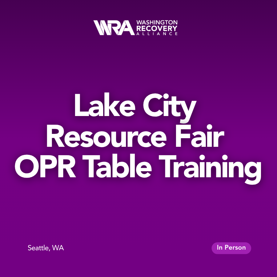 Lake City Resource Fair OPR Table Training