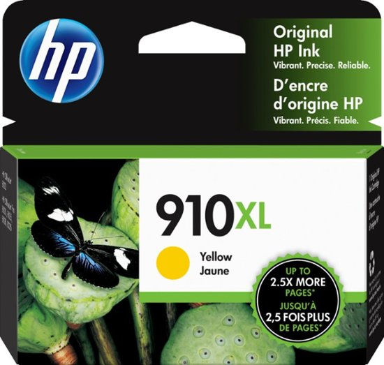 HP 910XL High Yield Yellow Ink Cartridge