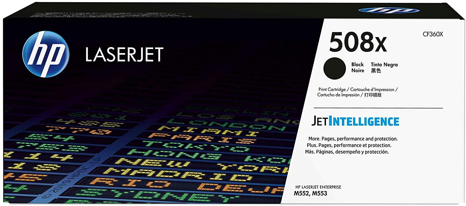 HP 508X High Yield Black Toner Cartridge (CF360X)