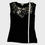 Thumbnail: Jana Black Cap Sleeve Top with Sequin Neckline – Size S