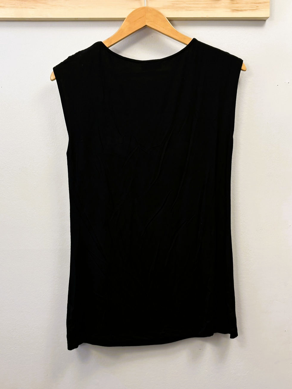 Thumbnail: Jana Black Cap Sleeve Top with Sequin Neckline – Size S