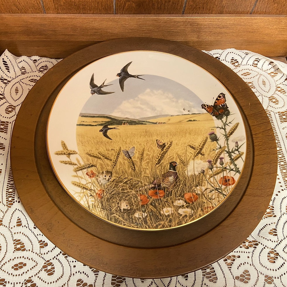 Thumbnail: Royal Worcester Porcelain Plate – "The Wheatfields in August" by Peter Barrett