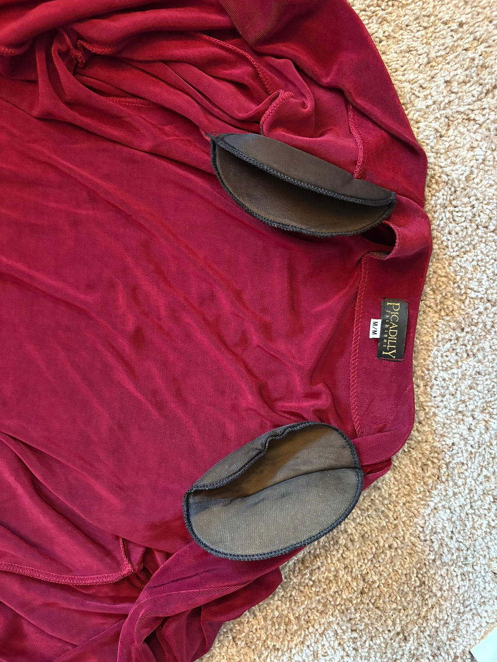 Thumbnail: Red Open Front Long Sleeve Cardigan | Classic Layering Sweater | Size M