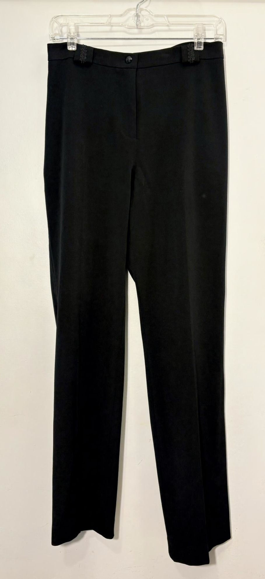 Thumbnail: Lana Lee black tailored pants size 8, soft rayon blend, rescued sustainable inve