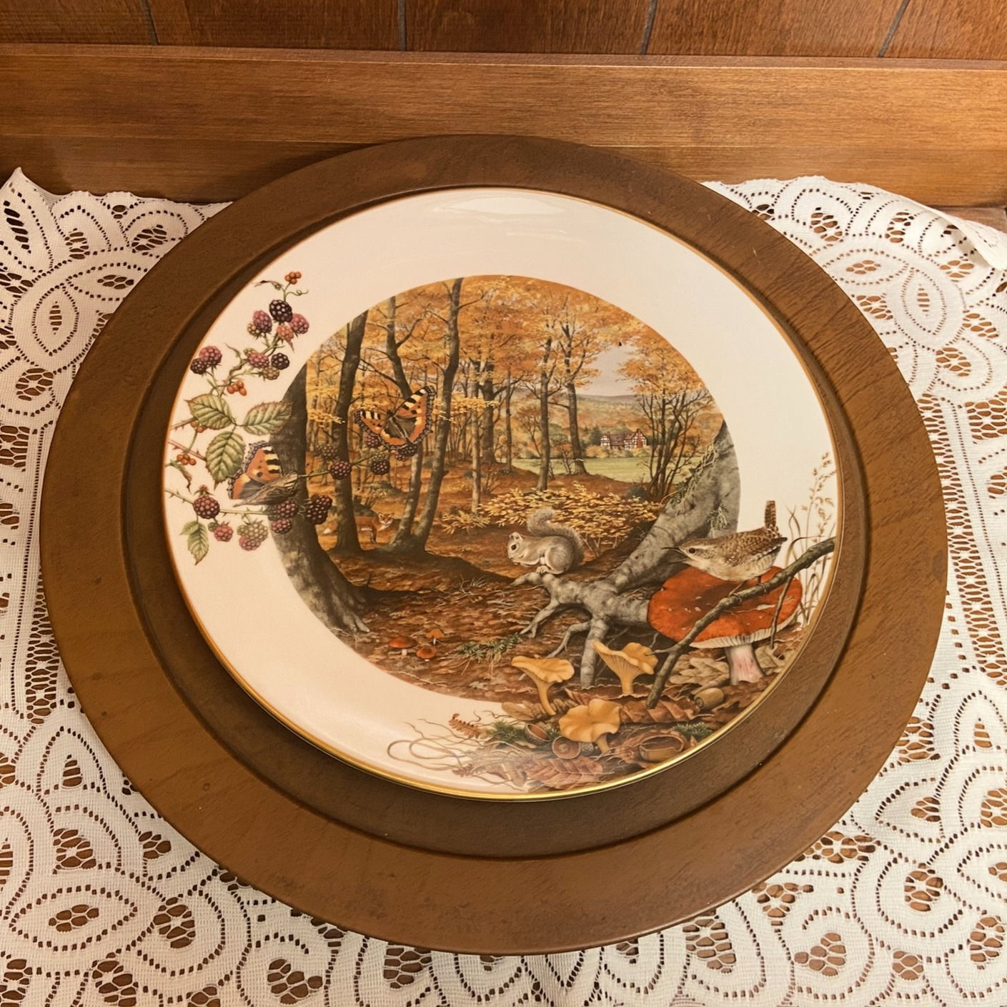 Royal Worcester Collector Plate – "The Colours of Autumn in October" by Peter Ba