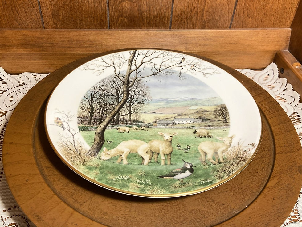 Thumbnail: Royal Worcester Collector Plate | "January's Lambing Season" by Peter Barrett