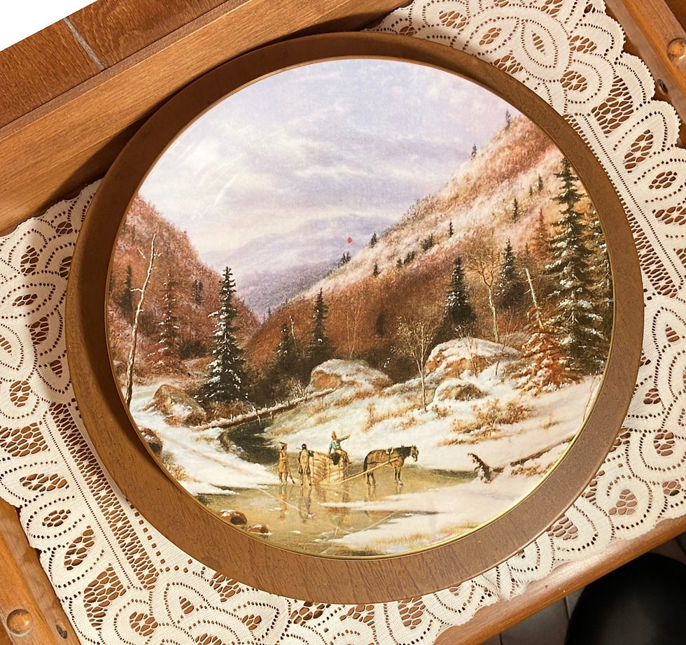 Thumbnail: Royal Grafton Collector Plate "Quebec Winter, Canada 1860" by C. Krieghoff