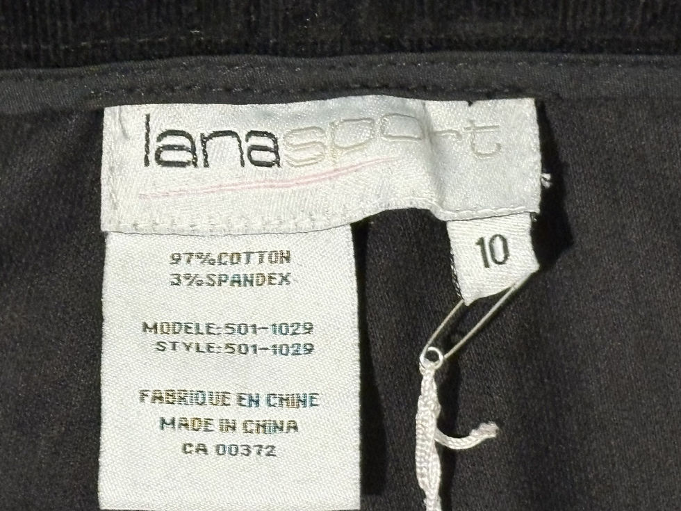 Thumbnail: Lana Sport black cotton-blend pants size 10 & 16, everyday comfort