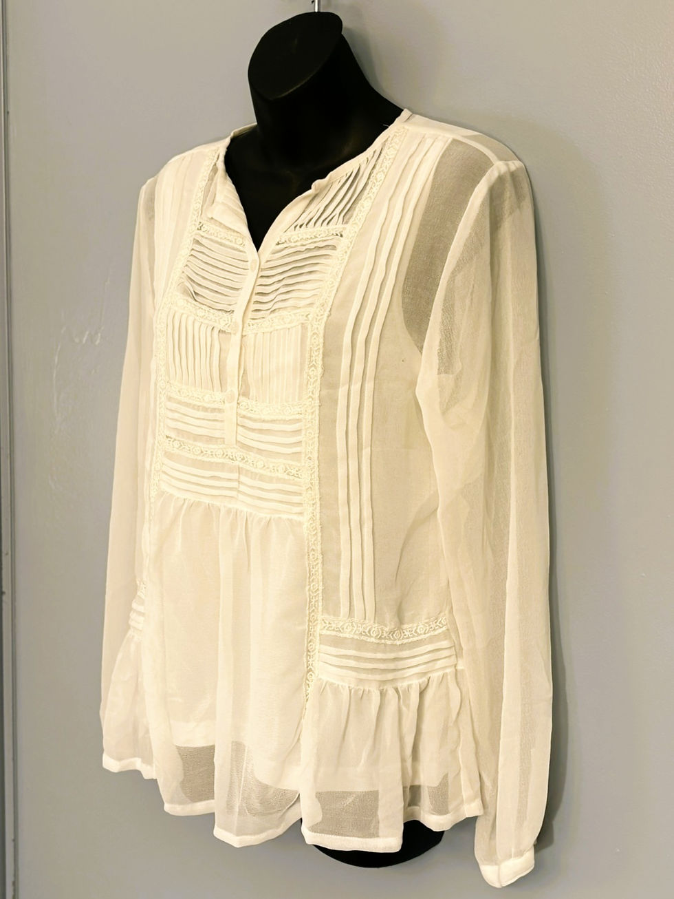 Thumbnail: White Embroidered Tunic – Parsley & Sage Boho Cotton Top from India
