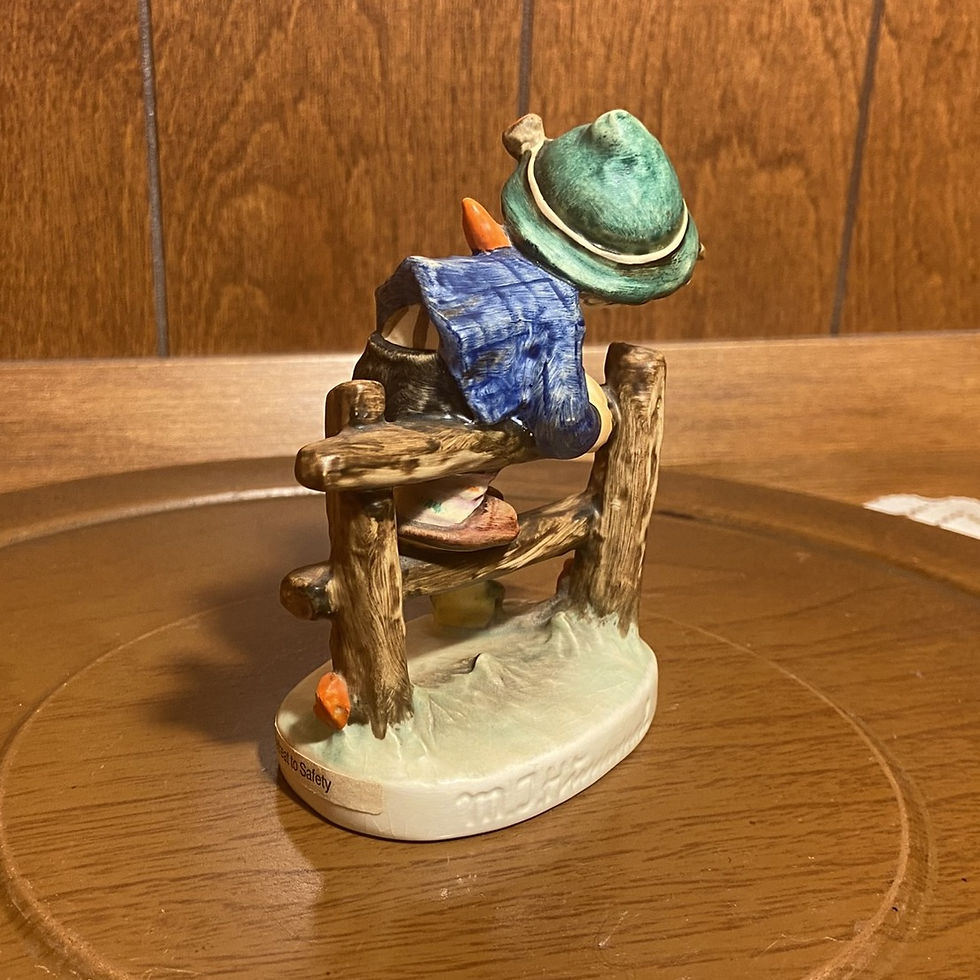 Thumbnail: Goebel Hummel Boy and Frog Figurine | "Retreat to Safety" | TMK-6