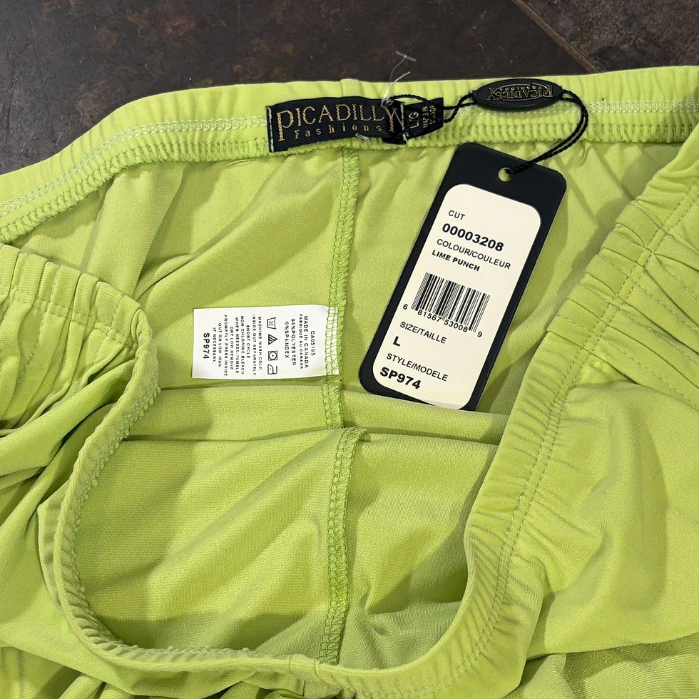 Thumbnail: Green Stretch Pants | Picadilly Boutique | Canadian Fashion | Size L