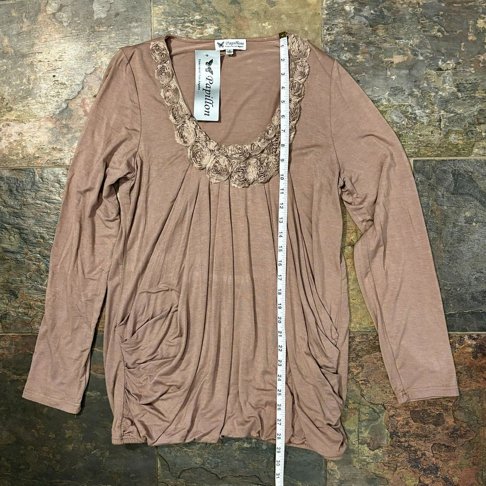 Thumbnail: Mauve Ruched Front Top – Soft Jersey Drape, Romantic Boho Feel, Sustainable