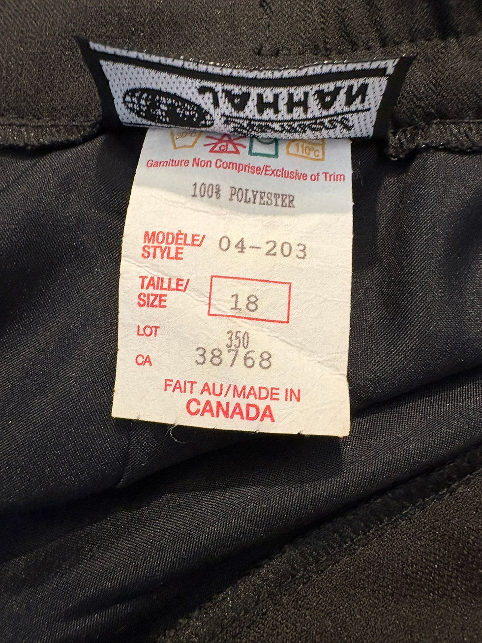 Thumbnail: Jahhan Black A-Line Skirt – Classic Polyester Workwear Made in Canada