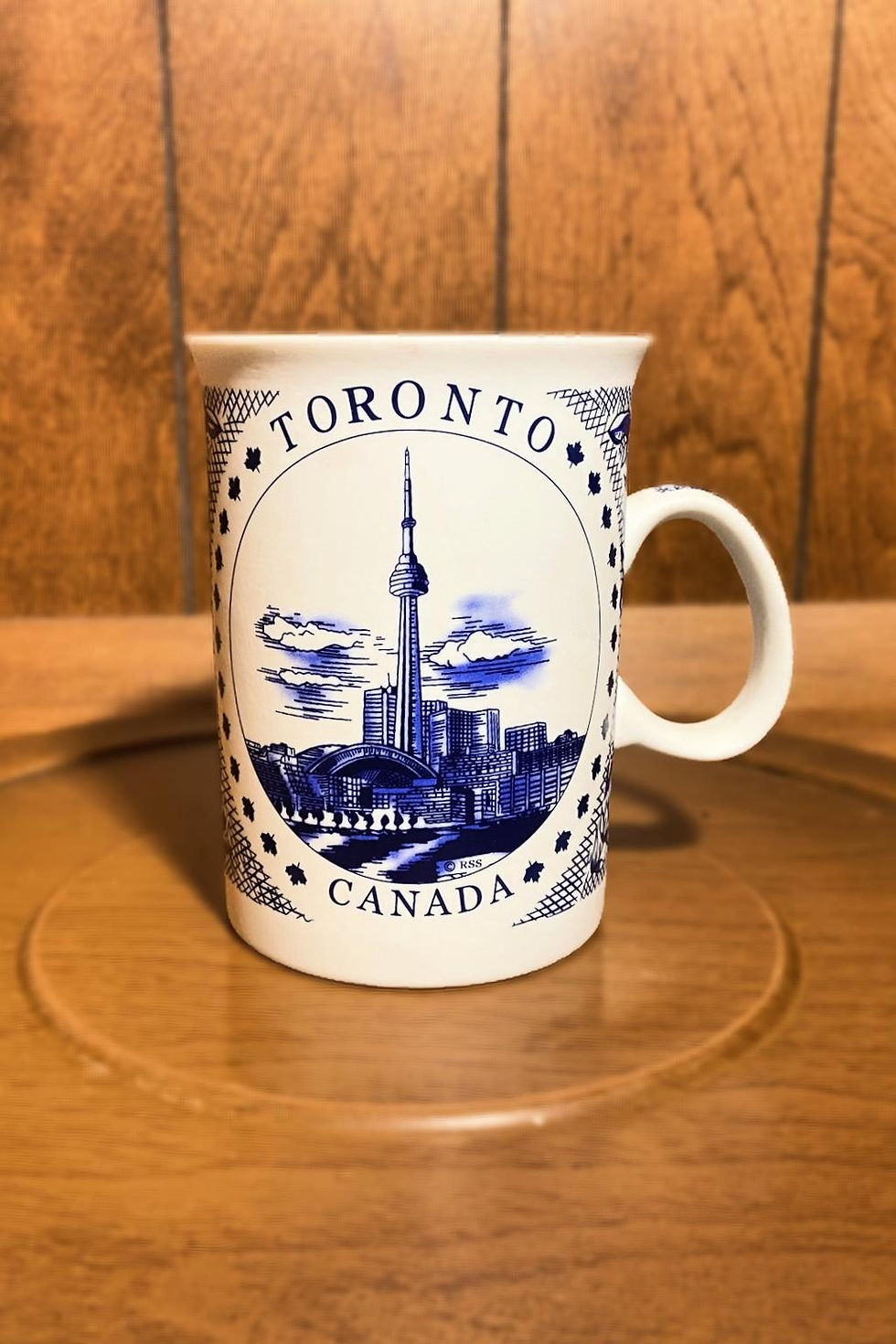 Thumbnail: Vintage Toronto Souvenir Mug | CN Tower Illustration | Blue & White Coffee Mug