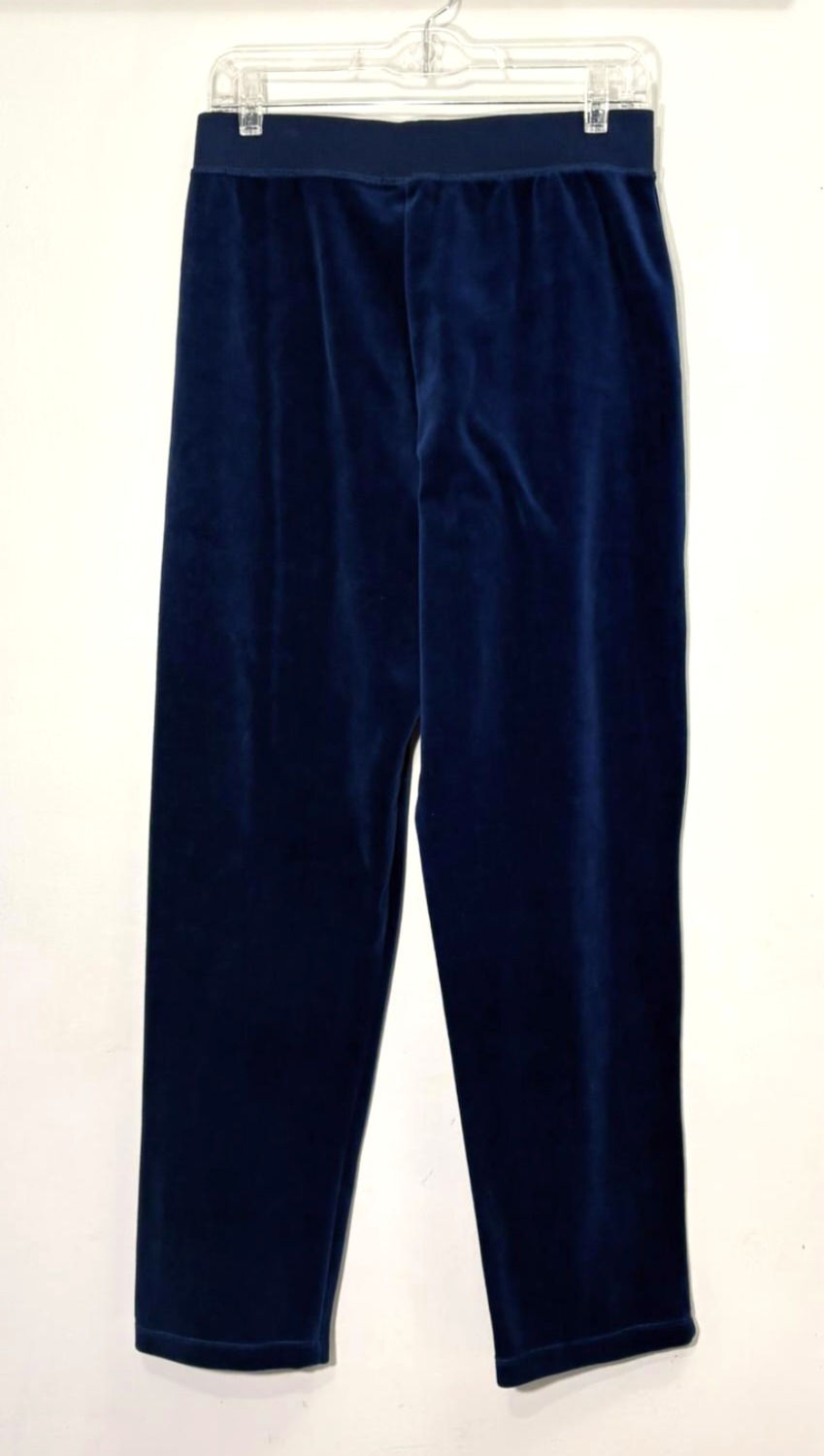 Thumbnail: Picadilly navy velvet pants size S, soft wide-leg winter luxe, rescued boutique