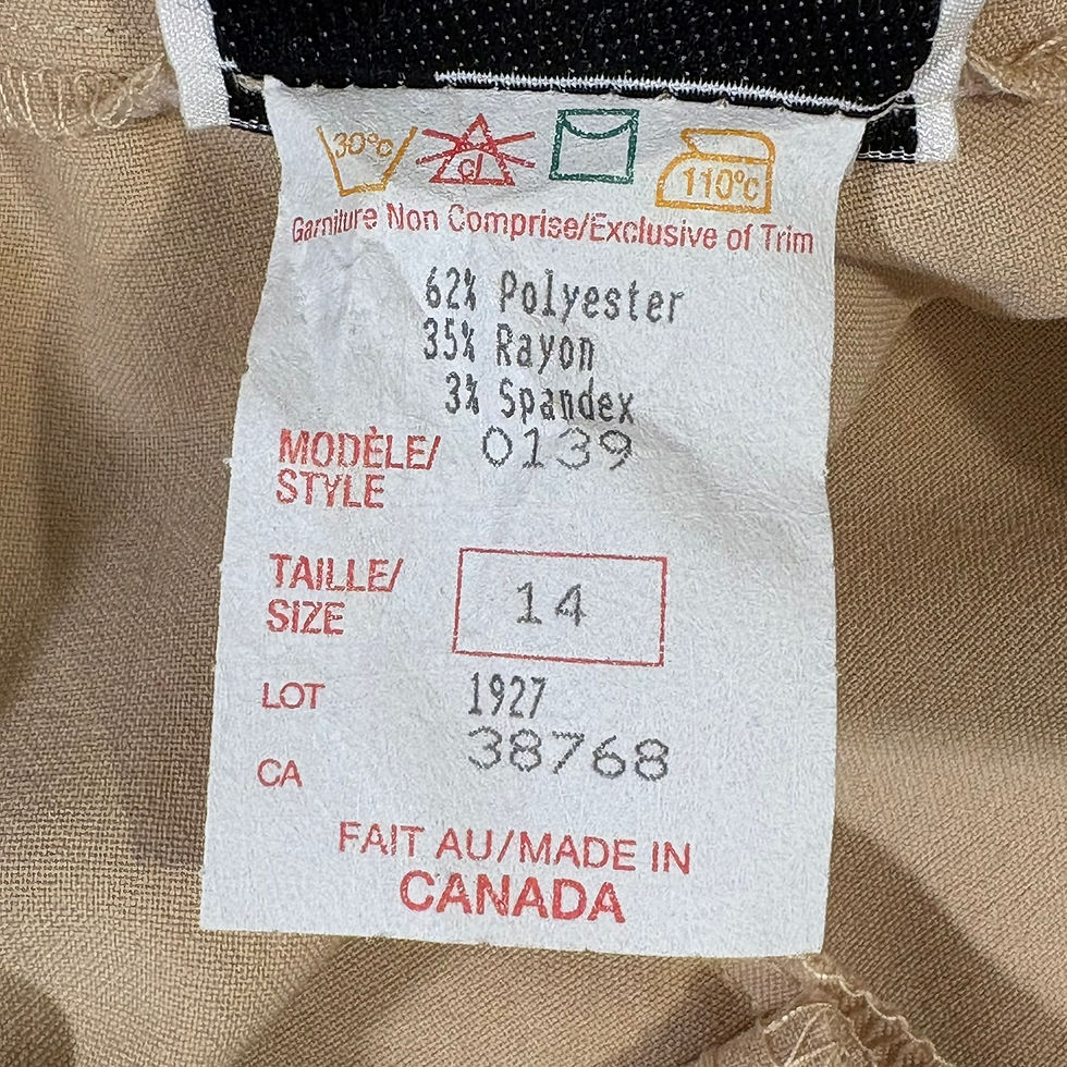 Thumbnail: Beige Tailored Pants | Jahhan Made In Canada | Sustainable Neutral Fashion | 14