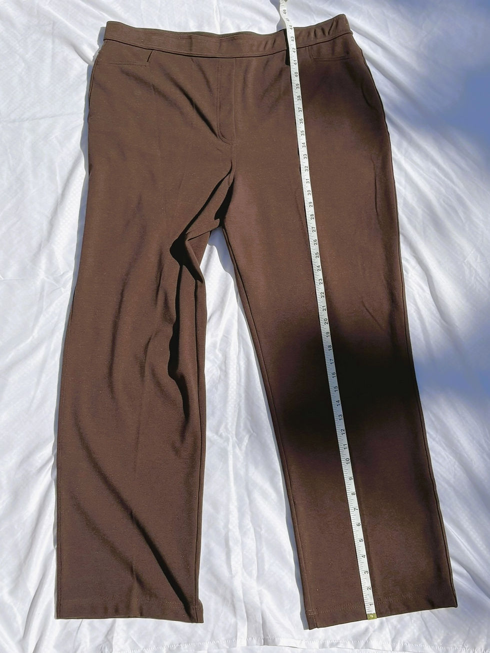 Thumbnail: Brown Wide-Leg Pants | Picadilly | Ethical Canadian Fashion | XXL