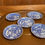 Thumbnail: Set of 5 Miniature Blue Willow Plates – Vintage Blue and White China