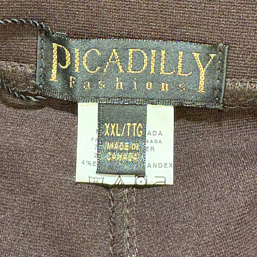Thumbnail: Brown Wide-Leg Pants | Picadilly | Ethical Canadian Fashion | XXL
