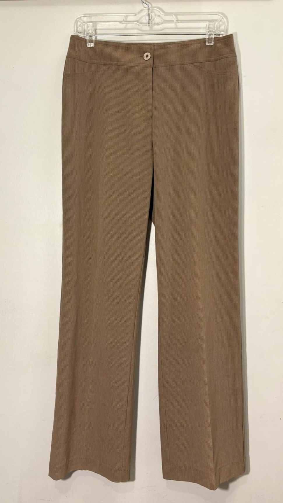 Thumbnail: Lana Lee brown wide-leg trousers size 10, soft rayon blend, rescued boutique sto