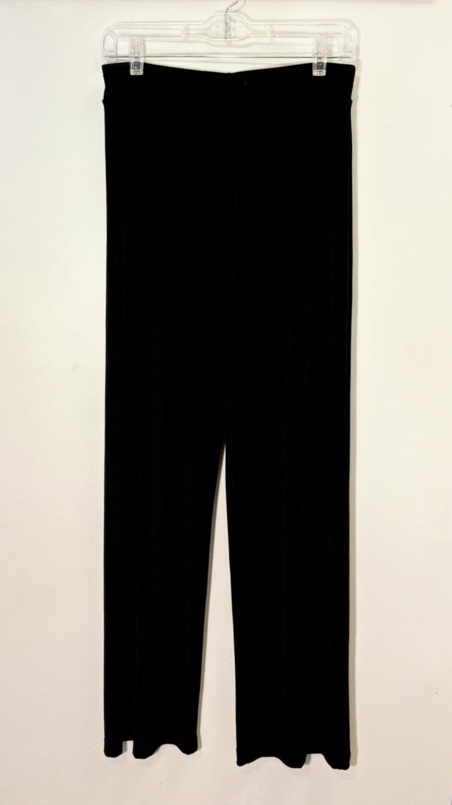 Thumbnail: Picadilly black velvet pants size S, luxe soft wide-leg, rescued boutique