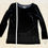 Thumbnail: Black Velvet Long Sleeve Top – Sophisticate by Picadilly, Made in Canada