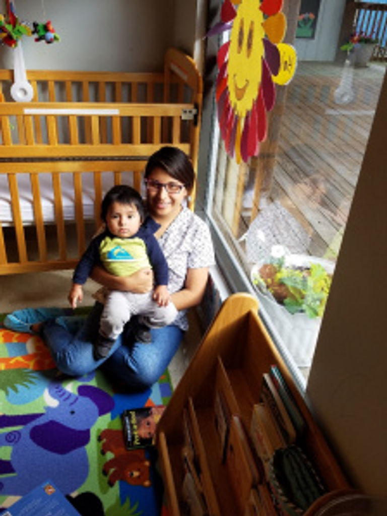 The infants & toddlers participated in age appropriate activities while they were getting to know their new teachers.
