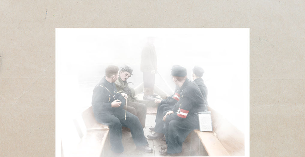 Elias Moubarak, Visual Art, Manipulation, Vintage photo, photography, coloring, collection, The wondrous and probable life of mr. h, life, human condition, aging, star wars, glasses, funny, humor, charlie chaplin, magic, superpower, dream