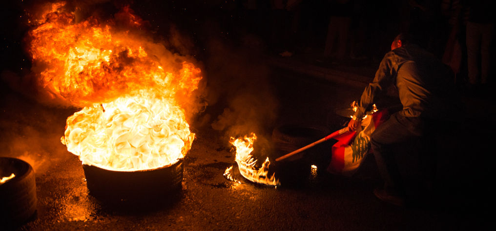 Lebanon, Middle East, Revolution, Fire, Smoke, Rebel, Elias Moubarak, Photography, Documentary, Photojournalism