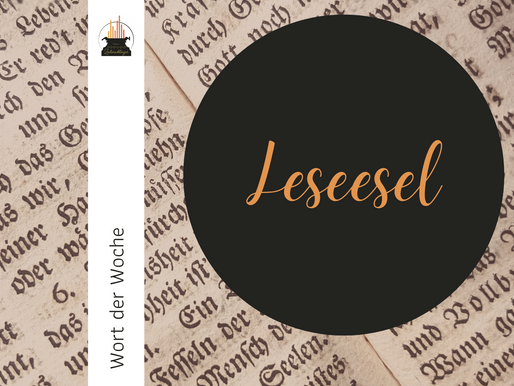 Wort der Woche 070: Leseesel